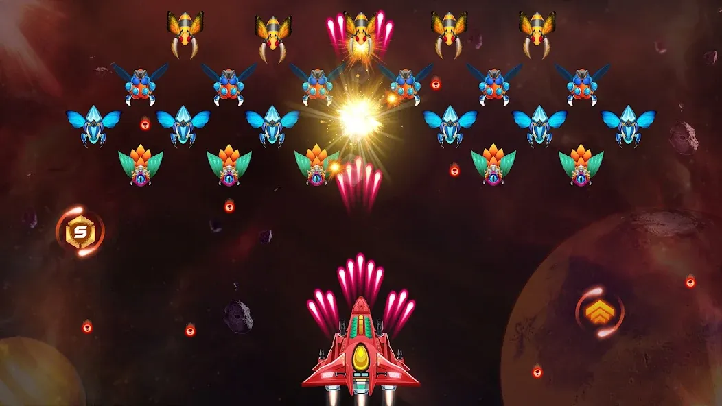 Galaxy Attack - Alien Shooter (Гэлэкси аттак)  [МОД Unlimited Money] Screenshot 5