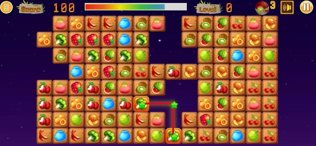 Link fruits - fruit match pair  [МОД Mega Pack] Screenshot 5