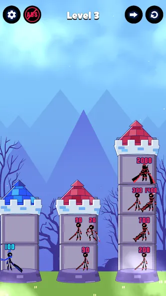 Hero Castle War: Tower Attack (Хиро Касл Вар)  [МОД Unlimited Money] Screenshot 3