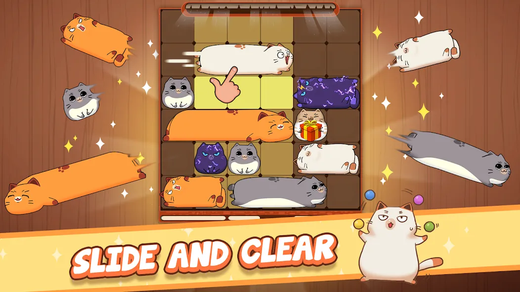 Haru Cats: Cute Sliding Puzzle (Хару Кэтс)  [МОД Unlimited Money] Screenshot 1