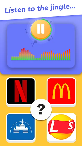 Jingle Quiz: logo music trivia (Джингл Квиз)  [МОД Бесконечные монеты] Screenshot 1