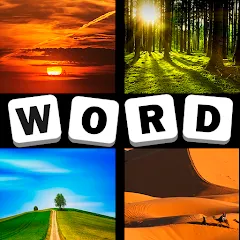 Взломанная 4 Pics 1 Word Quiz Game  [МОД Menu] - стабильная версия apk на Андроид