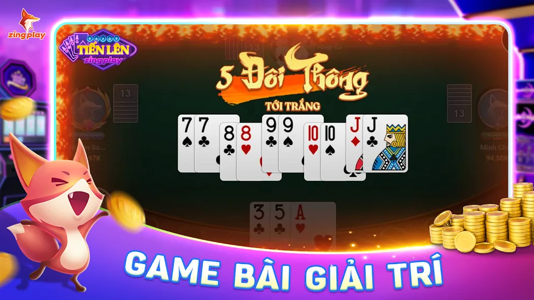 ZingPlay - Game bài - Tien Len (Зингплей)  [МОД Unlimited Money] Screenshot 2