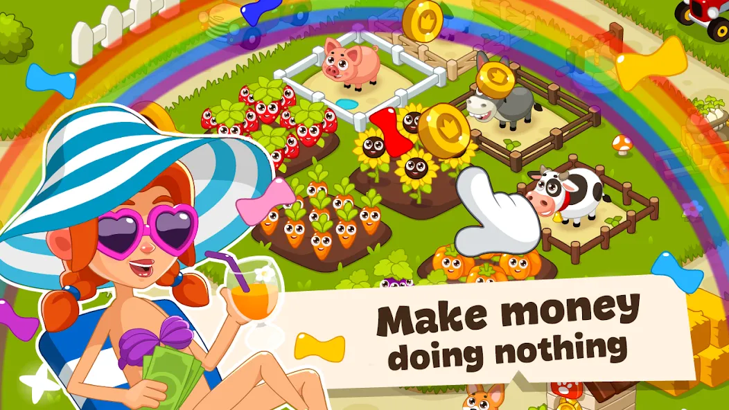 Idle Farm Game Offline Clicker  [МОД Все открыто] Screenshot 3