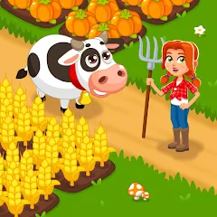 Взломанная Idle Farm Game Offline Clicker  [МОД Все открыто] - стабильная версия apk на Андроид