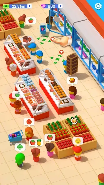 My Idle Supermarket Simulator (Мой Айдл Стор)  [МОД Unlocked] Screenshot 4