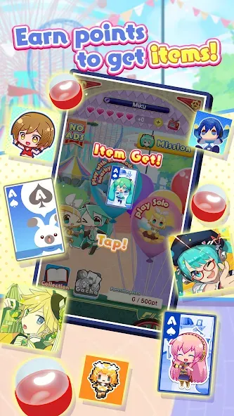 Hatsune Miku Tycoon (Хацуне Мику Тайкун)  [МОД Бесконечные монеты] Screenshot 4