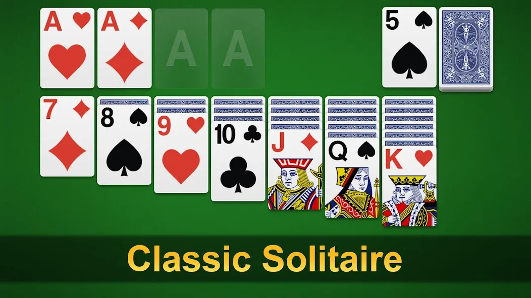 Klondike Solitaire - Patience  [МОД Бесконечные монеты] Screenshot 1