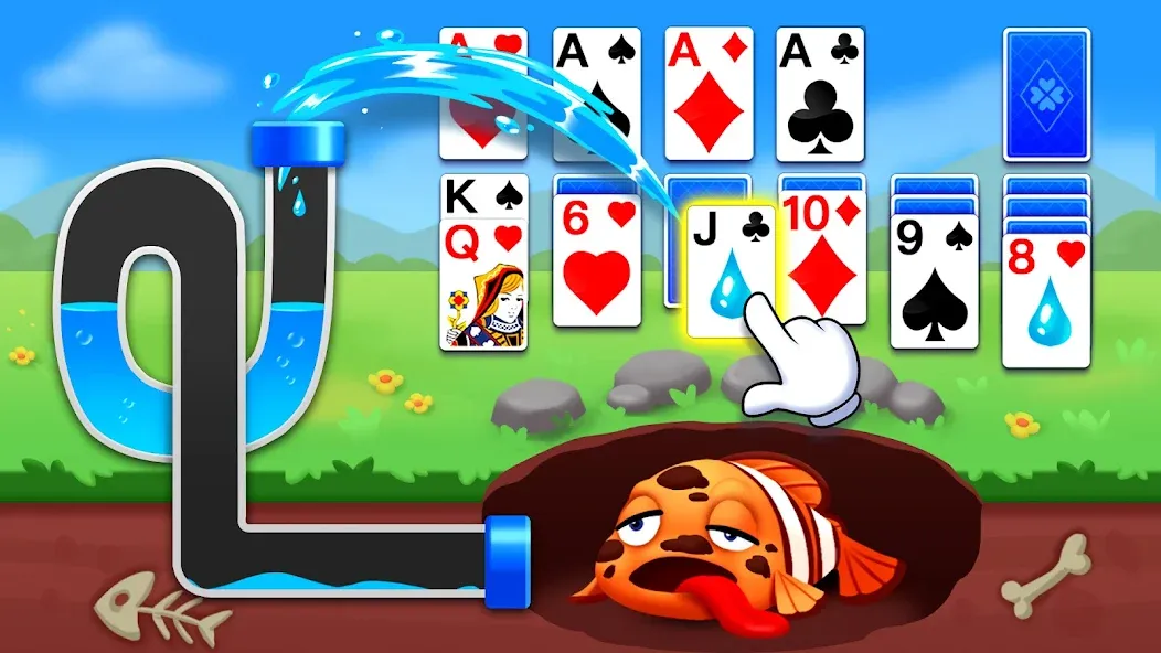 Solitaire Ocean  [МОД Unlocked] Screenshot 1