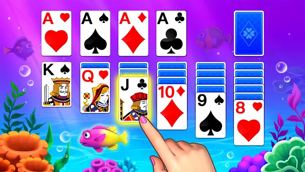 Solitaire Ocean  [МОД Unlocked] Screenshot 3