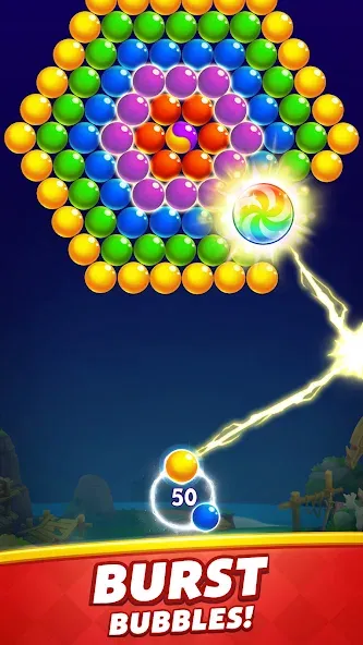 Bubble Shooter  [МОД Много монет] Screenshot 2