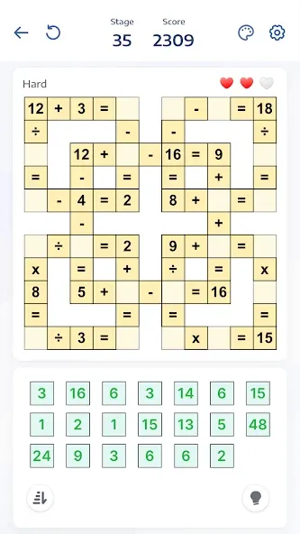 Crossmath - Math Puzzle Games (Математические головоломки игры)  [МОД Unlimited Money] Screenshot 1