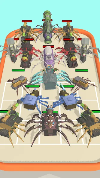 Merge Spider Train  [МОД Много монет] Screenshot 3