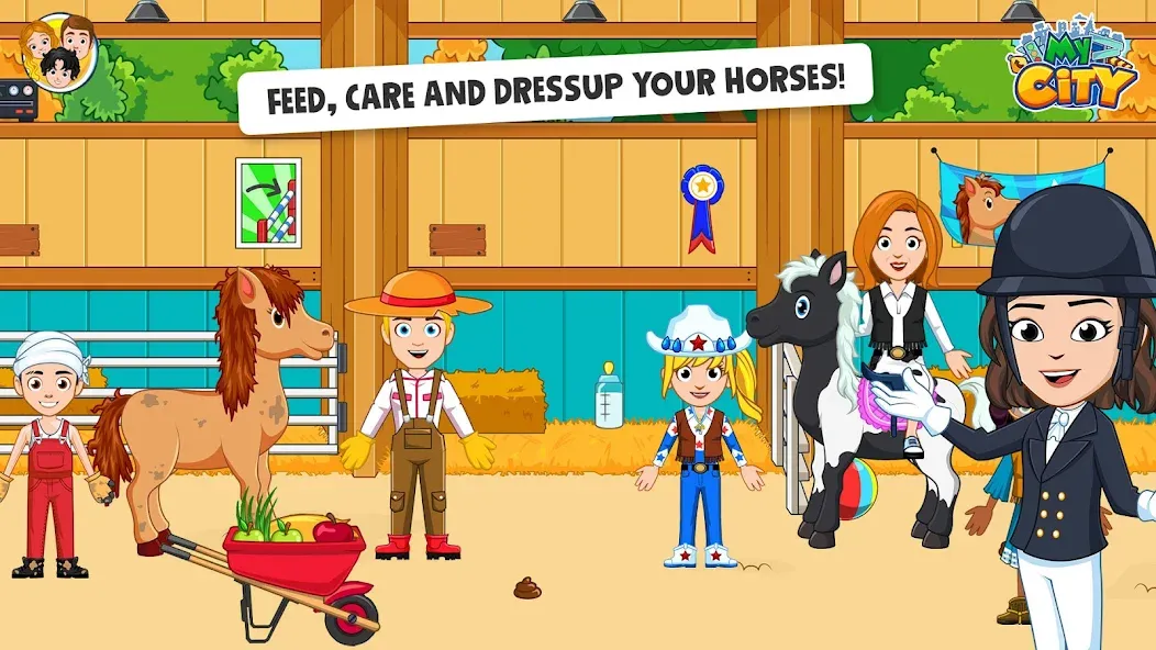 My City: Star Horse Stable (Мой город)  [МОД Меню] Screenshot 2