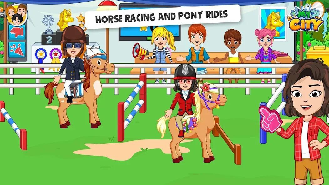 My City: Star Horse Stable (Мой город)  [МОД Меню] Screenshot 4