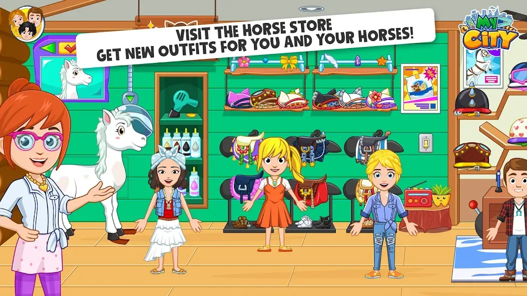 My City: Star Horse Stable (Мой город)  [МОД Меню] Screenshot 5