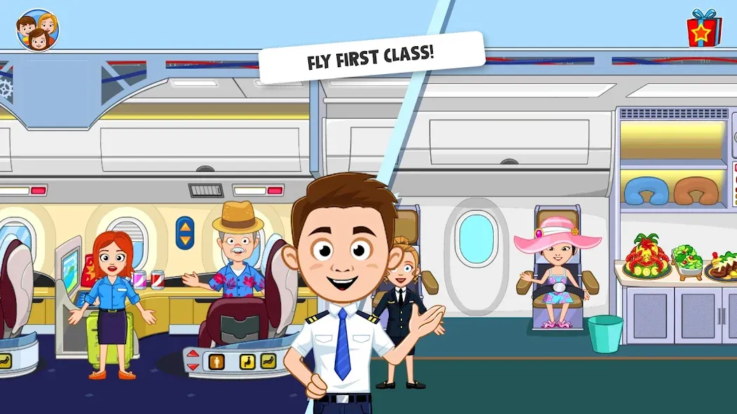 My Town Airport games for kids (Май Таун)  [МОД Unlocked] Screenshot 2