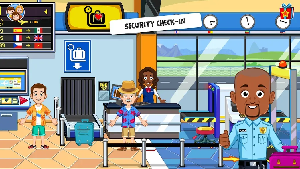 My Town Airport games for kids (Май Таун)  [МОД Unlocked] Screenshot 3