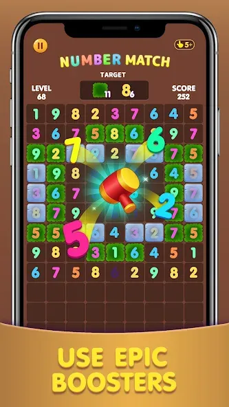 Number Match: Ten Crush Puzzle (Намбер Матч)  [МОД Меню] Screenshot 1