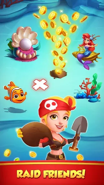 Coin Rush - Pirate GO! (Коин Раш)  [МОД Много денег] Screenshot 3