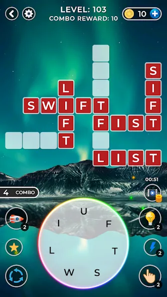 WOW4:Word Connect Offline Word (ВАУ 4)  [МОД Меню] Screenshot 1