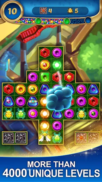 Lost Jewels - Match 3 Puzzle (Лост Джуэлс)  [МОД Menu] Screenshot 4