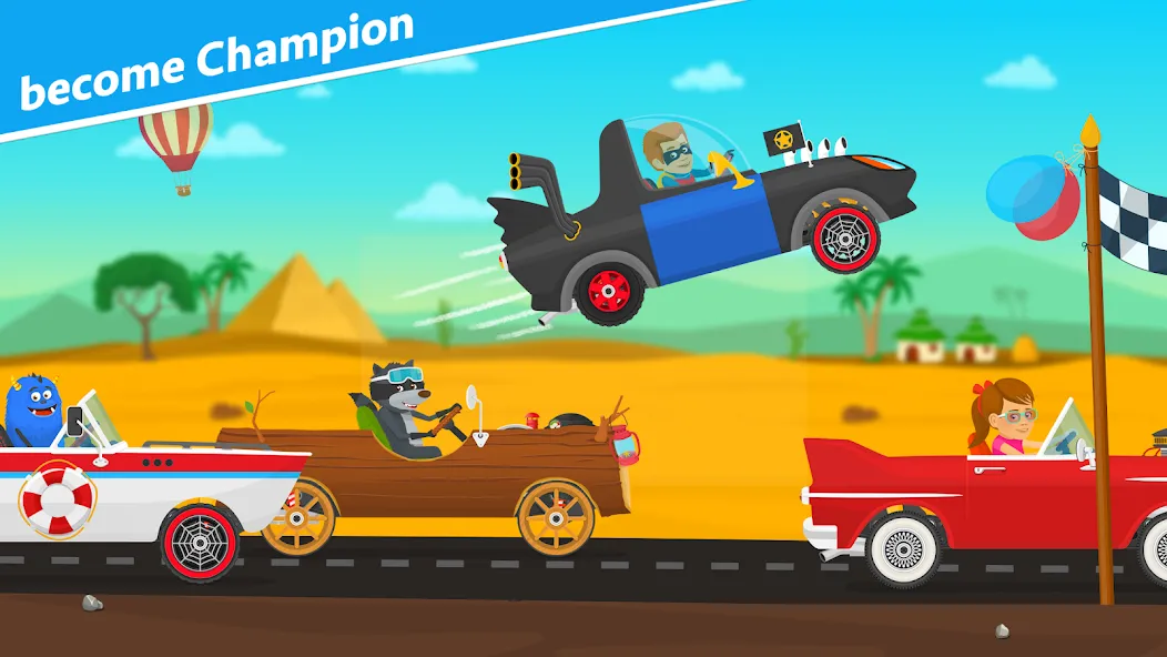 Racing car games for kids 2-5  [МОД Меню] Screenshot 3