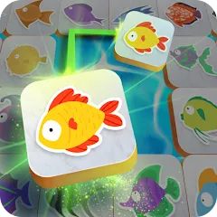 Взломанная Mahjong Connect Fish World (Мацзян Коннект Рыбный Мир)  [МОД Unlimited Money] - полная версия apk на Андроид