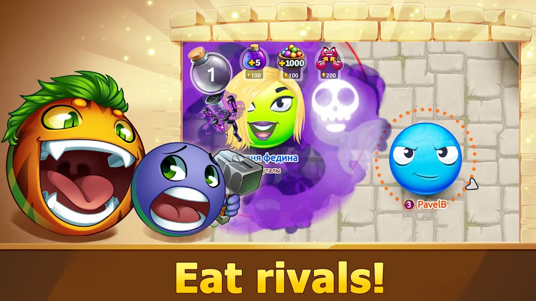 Hungry Battle: Multiplayer PVP  [МОД Много денег] Screenshot 2