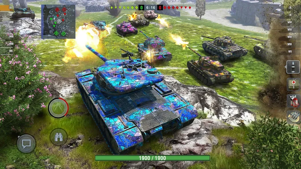 World of Tanks Blitz (Ворлд оф Танкс Блиц ПВП)  [МОД Mega Pack] Screenshot 1