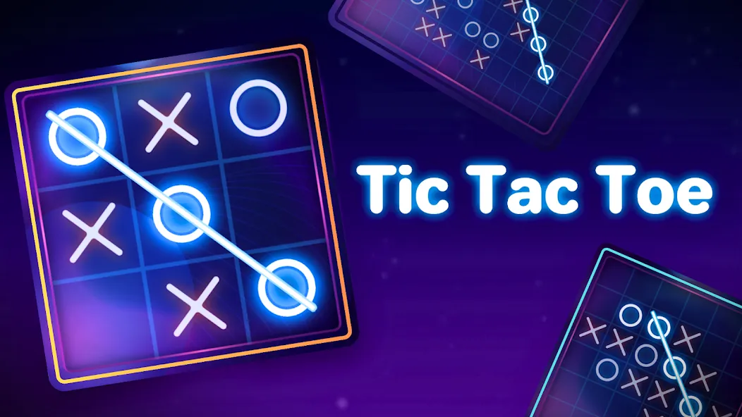 Tic Tac Toe 2 Player: XO Game (Тик Так Тоу 2 игрока)  [МОД Много денег] Screenshot 1