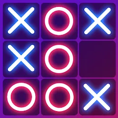 Скачать взломанную Tic Tac Toe 2 Player: XO Game (Тик Так Тоу 2 игрока)  [МОД Много денег] - стабильная версия apk на Андроид