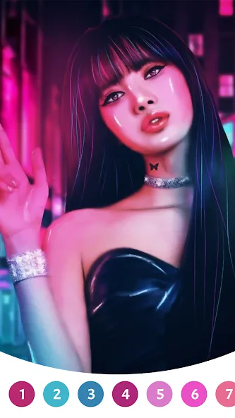 BlackPink Paint by Number (БлэкПинк Раскраска по номерам)  [МОД Unlimited Money] Screenshot 5