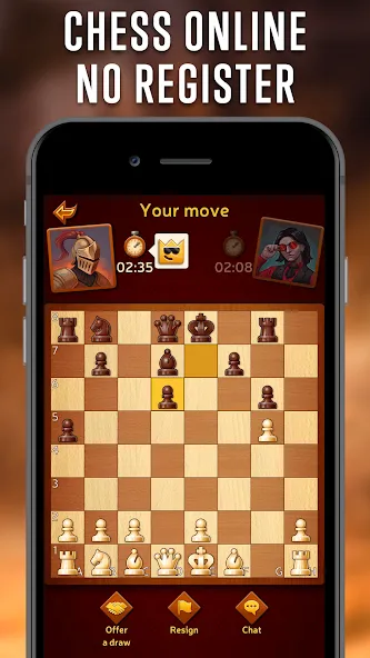 Chess Online - Clash of Kings  [МОД Бесконечные монеты] Screenshot 2