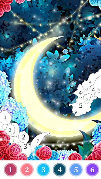 Rose Coloring Book Color Games  [МОД Unlocked] Screenshot 4