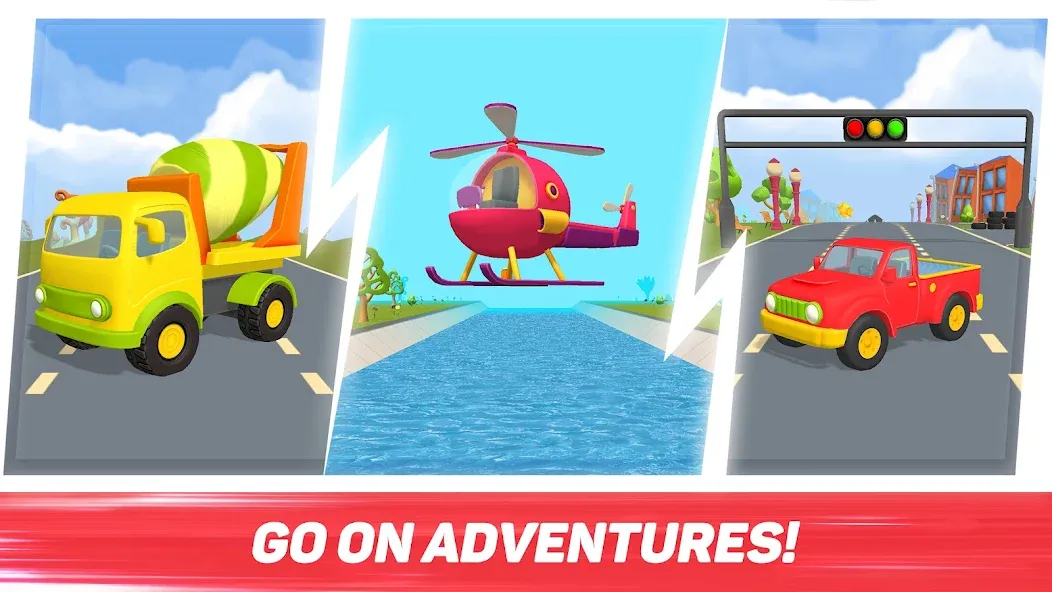 Leo Runner: car games for kids  [МОД Много денег] Screenshot 4