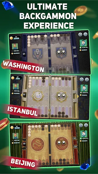 Backgammon Tournament  [МОД Unlimited Money] Screenshot 2