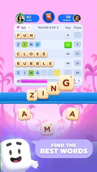 Wordzee! - Social Word Game  [МОД Menu] Screenshot 1