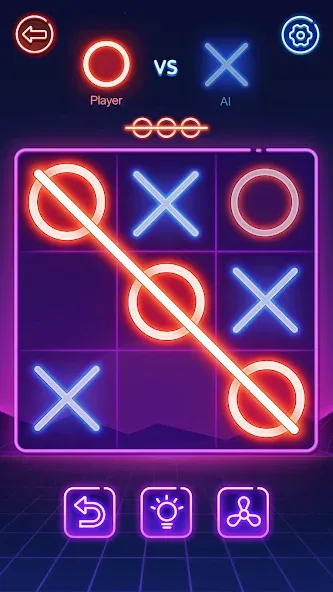 Tic Tac Toe 2 Player: XOXO  [МОД Много монет] Screenshot 1