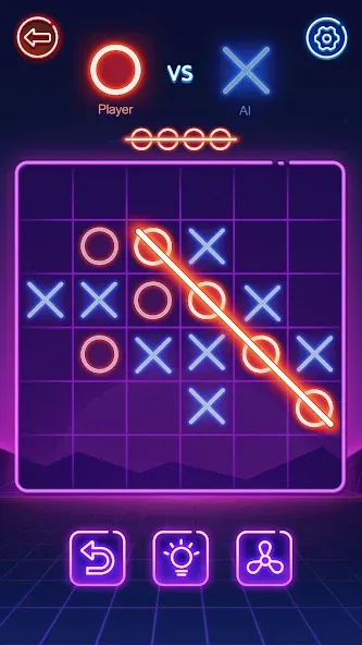 Tic Tac Toe 2 Player: XOXO  [МОД Много монет] Screenshot 2