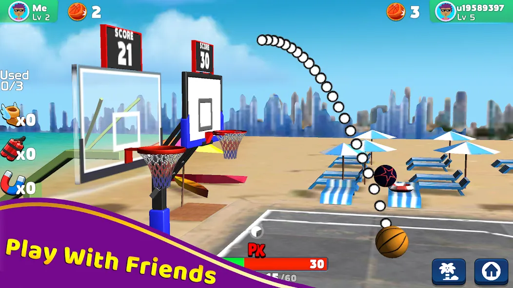 Shoot Challenge Basketball (Шут Челлендж Баскетбол)  [МОД Mega Pack] Screenshot 5