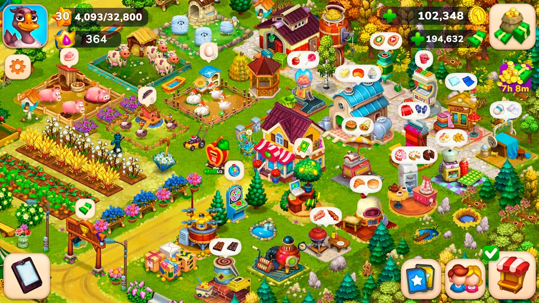 Farmington – Farm game (Фармингтон)  [МОД Много денег] Screenshot 1