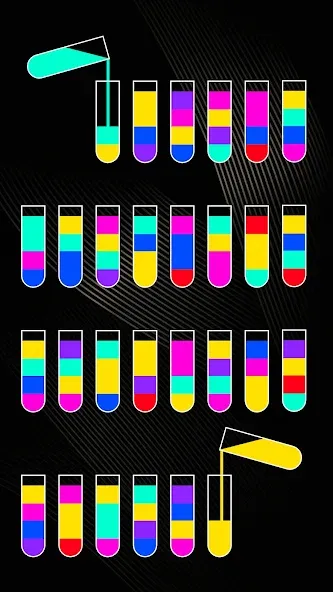 SortPuz 3D: Water Color Sort (СортПаз 3Д)  [МОД Меню] Screenshot 3