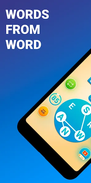 Words from word: Crosswords  [МОД Бесконечные монеты] Screenshot 1