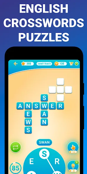 Words from word: Crosswords  [МОД Бесконечные монеты] Screenshot 5