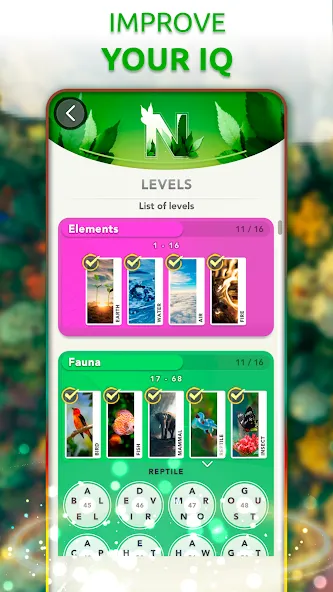 Word Connect - Words of Nature  [МОД Menu] Screenshot 5